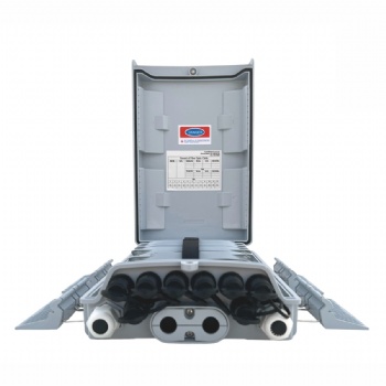 Fiber optic distribution box-08 cores-differential type-Huawei  waterproof head SC*8+threaded waterproof head*2