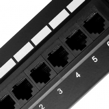 CAT 5E UTP PATCH PANEL 24 PORTS-WITH REAR GUIDE