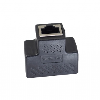 Adaptador divisor Ethernet RJ45 1 a 2 LAN