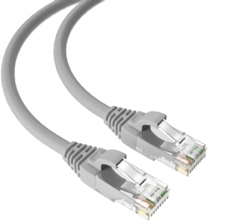 PATCH CORD CAT.6 UTP-1,5M-26AWG-CCA-568B-PVC-Gris-Φ6.0±0.2mm