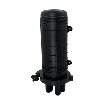 Optical cable connection box-cap type-heat-shrinkable seal-1 in 3 out-48 cores (2 cassettes of 24F) + (no valve device) + hoops (2 24F core discs) + (no valve device) + hoop