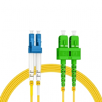 Patch Cord LC/UPC - SC/APC Duplex SM 3 mm 2 m