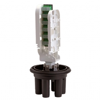 OPTICAL CABLE CONNECTION BOX-CAP TYPE-HEAT-SHRINKABLE SEALING-1 IN 4 OUT-24 CORES (1 24F CORE DISCS)+(VALVE DEVICE)