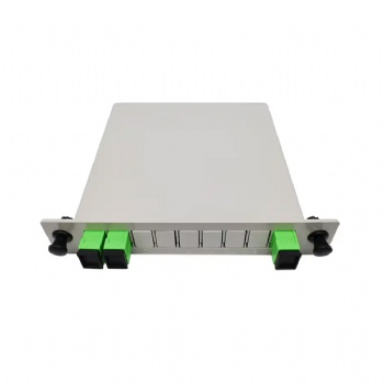 1X2 CASSETTE TYPE SC APC FIBER OPTICAL PLC SPLITTER