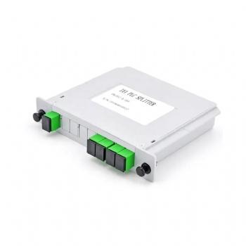 1X4 CASSETTE TYPE SC APC FIBER OPTICAL PLC SPLITTER