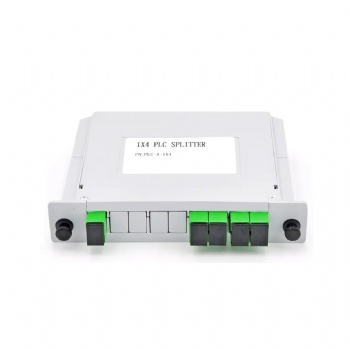 1X4 CASSETTE TYPE SC APC FIBER OPTICAL PLC SPLITTER