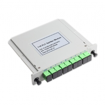 1X8 CASSETTE TYPE SC APC FIBER OPTICAL PLC SPLITTER
