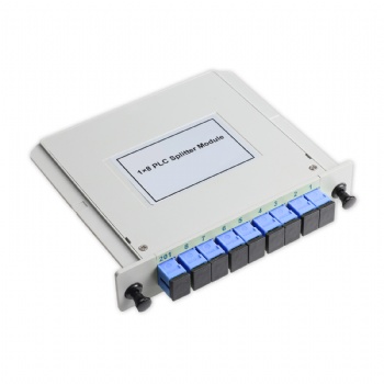 1X8 CASSETTE TYPE SC UPC FIBER OPTICAL PLC SPLITTER