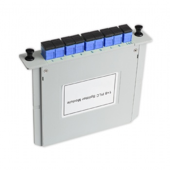 1X8 CASSETTE TYPE SC UPC FIBER OPTICAL PLC SPLITTER