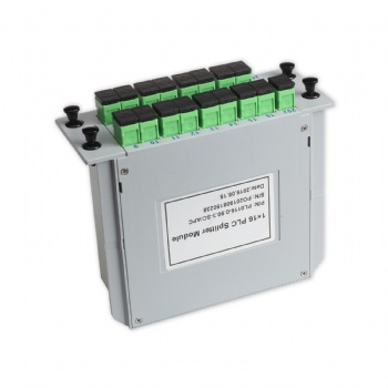 1X16 CASSETTE TYPE SC APC FIBER OPTICAL PLC SPLITTER