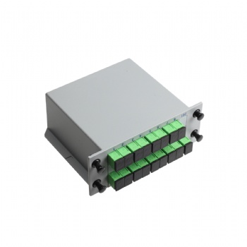 1X16 CASSETTE TYPE SC APC FIBER OPTICAL PLC SPLITTER