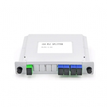 1X4 CASSETTE TYPE SC UPC FIBER OPTICAL PLC SPLITTER