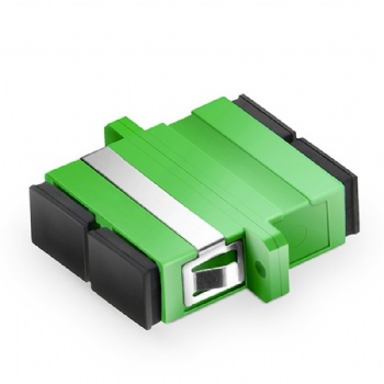 Fiber SC/APC Adapter Duplex with Flange be Loaded with Terminal Box