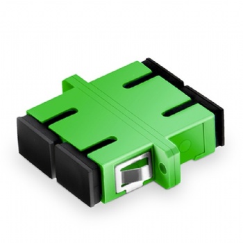 Fiber SC/APC Adapter Duplex with Flange be Loaded with Terminal Box
