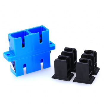 Fiber SC/UPC Adapter Duplex with Flange be Loaded with Terminal Box