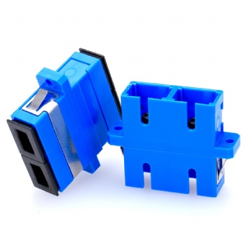 Fiber SC/UPC Adapter Duplex with Flange be Loaded with Terminal Box