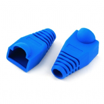 Colorful RJ45 Cat5e Cat6 Ethernet Network PluG Sheath RJ45 Plug Cover Boot（blue）