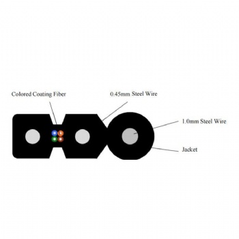 Fiber Optic Drop Cable 04 Thread 1 km-5*2mm