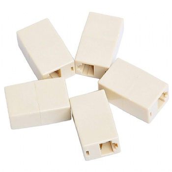 RJ45 Coupler Adapter Pack of 100 - Yellow