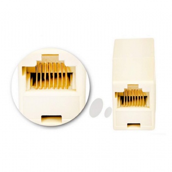 RJ45 Coupler Adapter Pack of 100 - Yellow