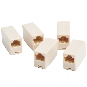 RJ45 Coupler Adapter Pack of 100 - Yellow