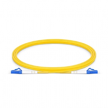 Patch Cord-SX-SM-LC/UPC-LC/UPC-3.0mm-3.0M-G657A1-PVC-amarillo-Bolsa de PE-HBY