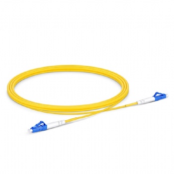 Patch Cord-SX-SM-LC/UPC-LC/UPC-3.0mm-3.0M-G657A1-PVC-amarillo-Bolsa de PE-HBY