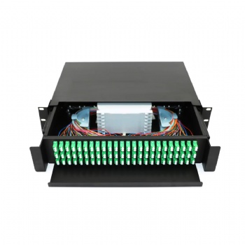 3U ODF PATCH PANEL 144HILOS-LC-DX TYPE+PIGTAIL LC APC