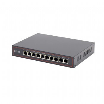 10/100/1000M 8+2 Port Smart POE Switch, Total POE Budget 96W